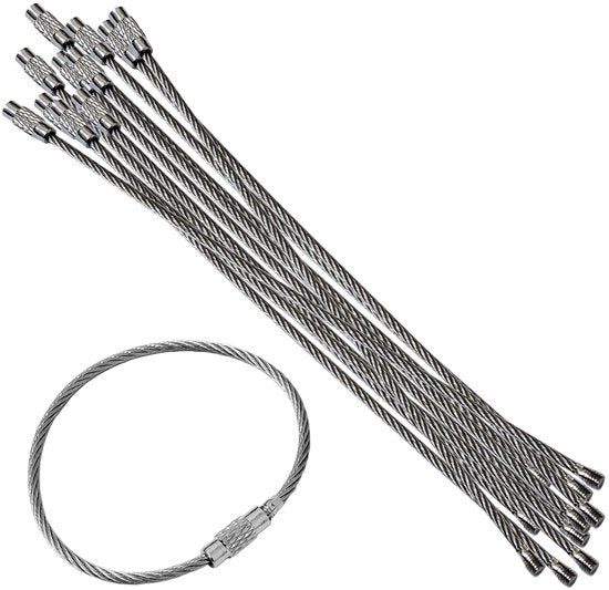 Set di Chiavi a Gancio in Acciaio Inossidabile 15cm (100 Unità)