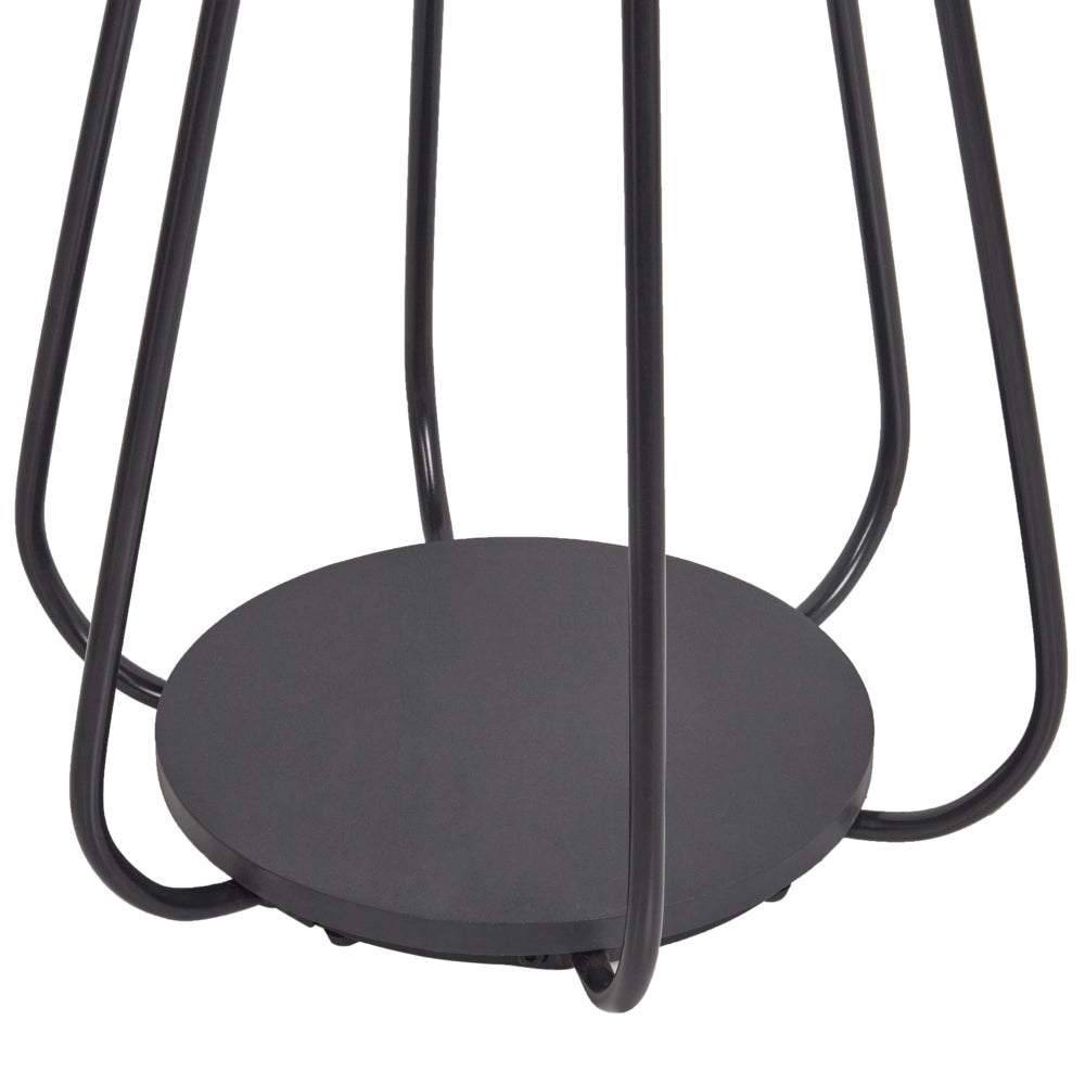Appendiabiti in metallo argentato da 165 cm, appendiabiti autoportante, industriale e moderno, pezzo d'arredamento per corridoio.