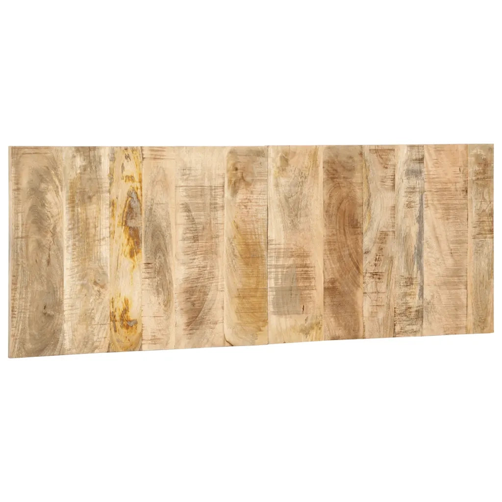 Testiera 140 cm in Legno Massello di Mango Grezzo 4017497