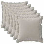 Federa 6 pcs HOUTEN Grigio 65 x 65 cm Poliestere 921112