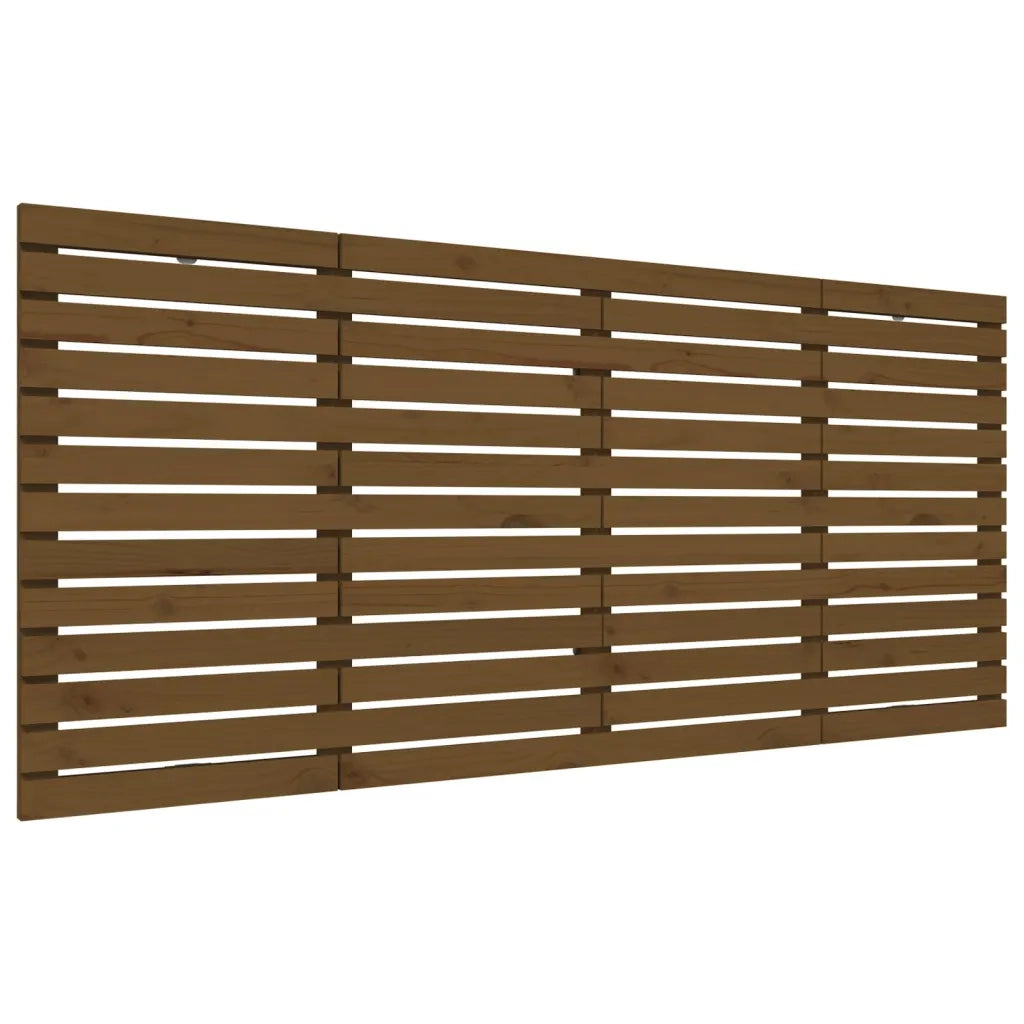 Testiera da Parete Ambra 166x3x91,5cm in Legno Massello di Pino
