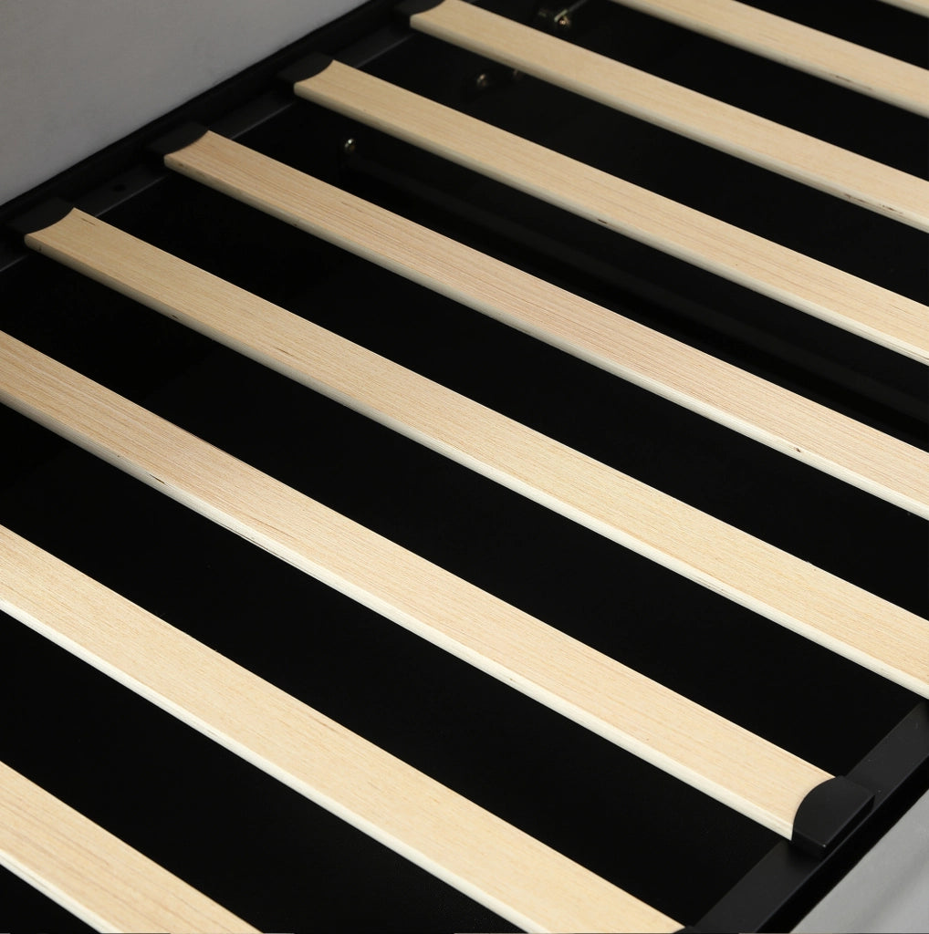 Letto imbottito 90x200 cm con contenitore idraulico e sponda morbida in velluto