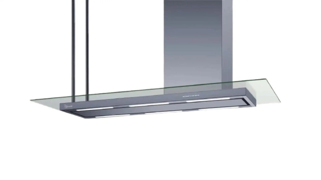 CAPPA ELEA ISOLA STYLE CON VETRO cm 146  Destra - Inox- 800 m3/h
