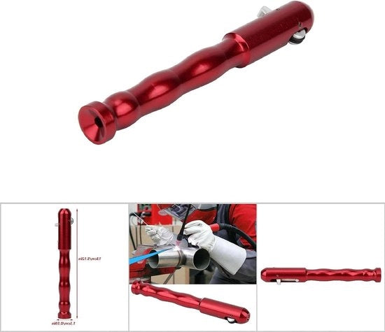Penne di alimentazione in acciaio inossidabile rosso per wiglassen - Adatto per filo di lusso da 10-32 mm - Formato standard