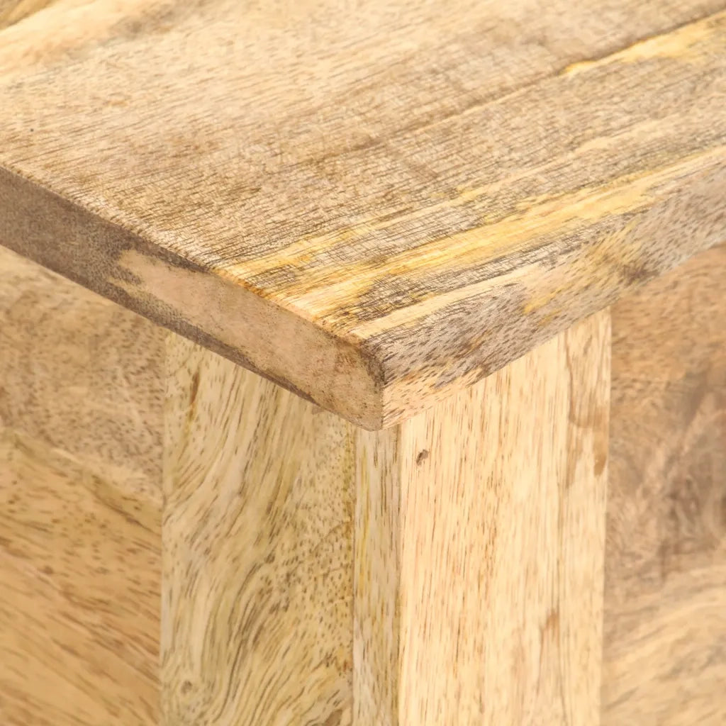 Cassa Portaoggetti 99x35x48 cm in Legno Massello di Mango CFW3510953