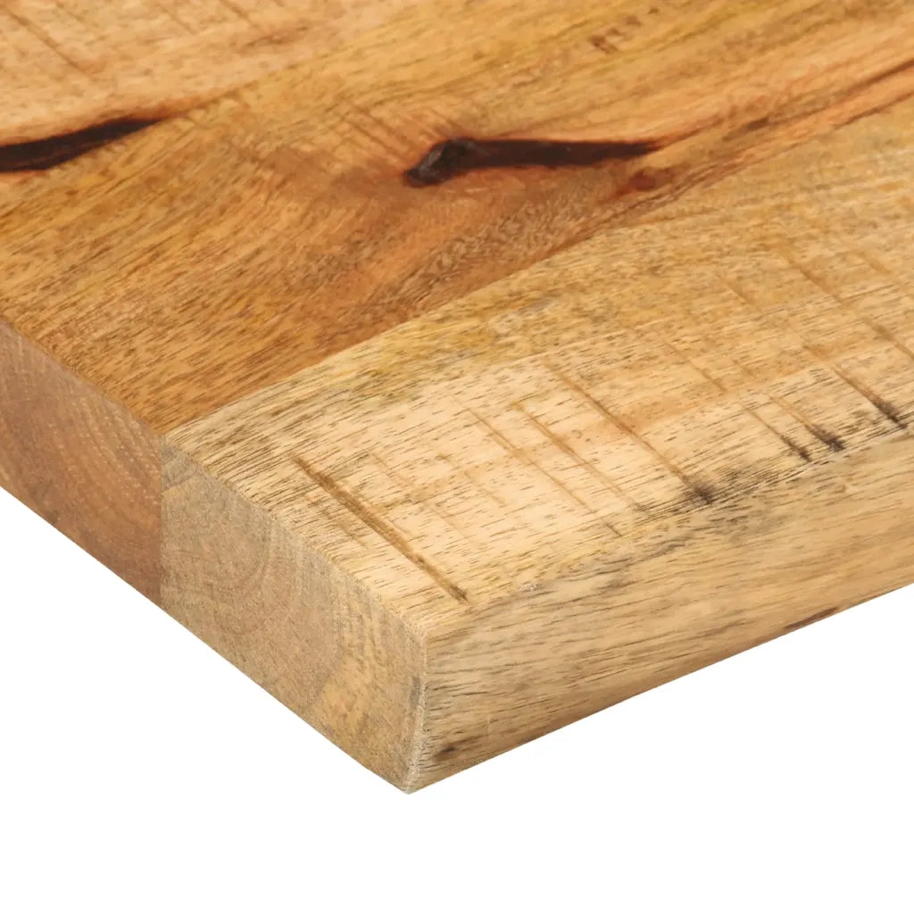 Piano Tavolo 70x40x2,5 cm Bordi Vivi Legno di Mango Grezzo 370345
