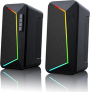 Migliora la tua esperienza audio con i computerluidsprekers R40 - 2.0 pc-luidsprekers USB alimentati con Bluetooth 5.3!