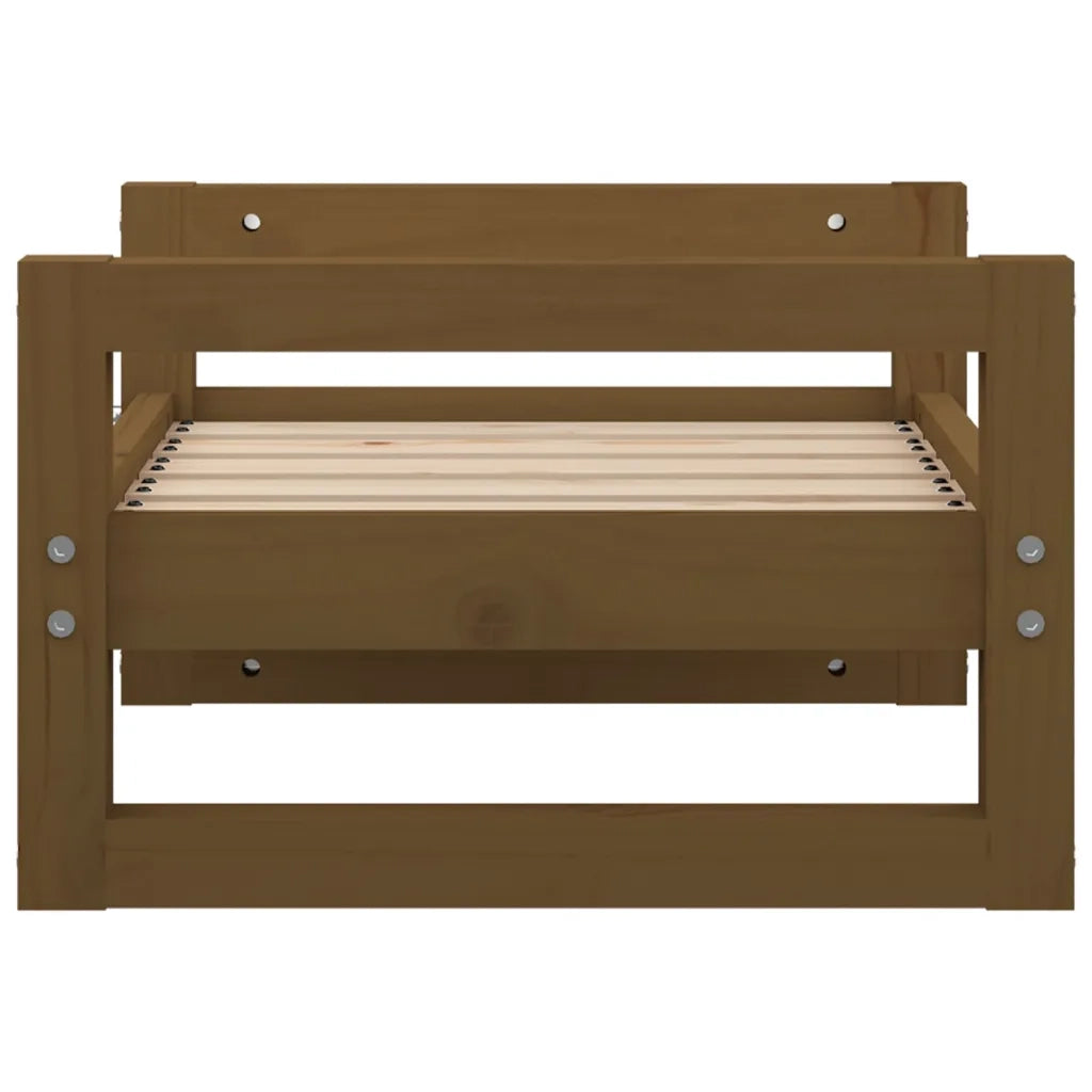 Cuccia per Cani ambra 55,5x45,5x28 cm Legno Massello di Pino 821470