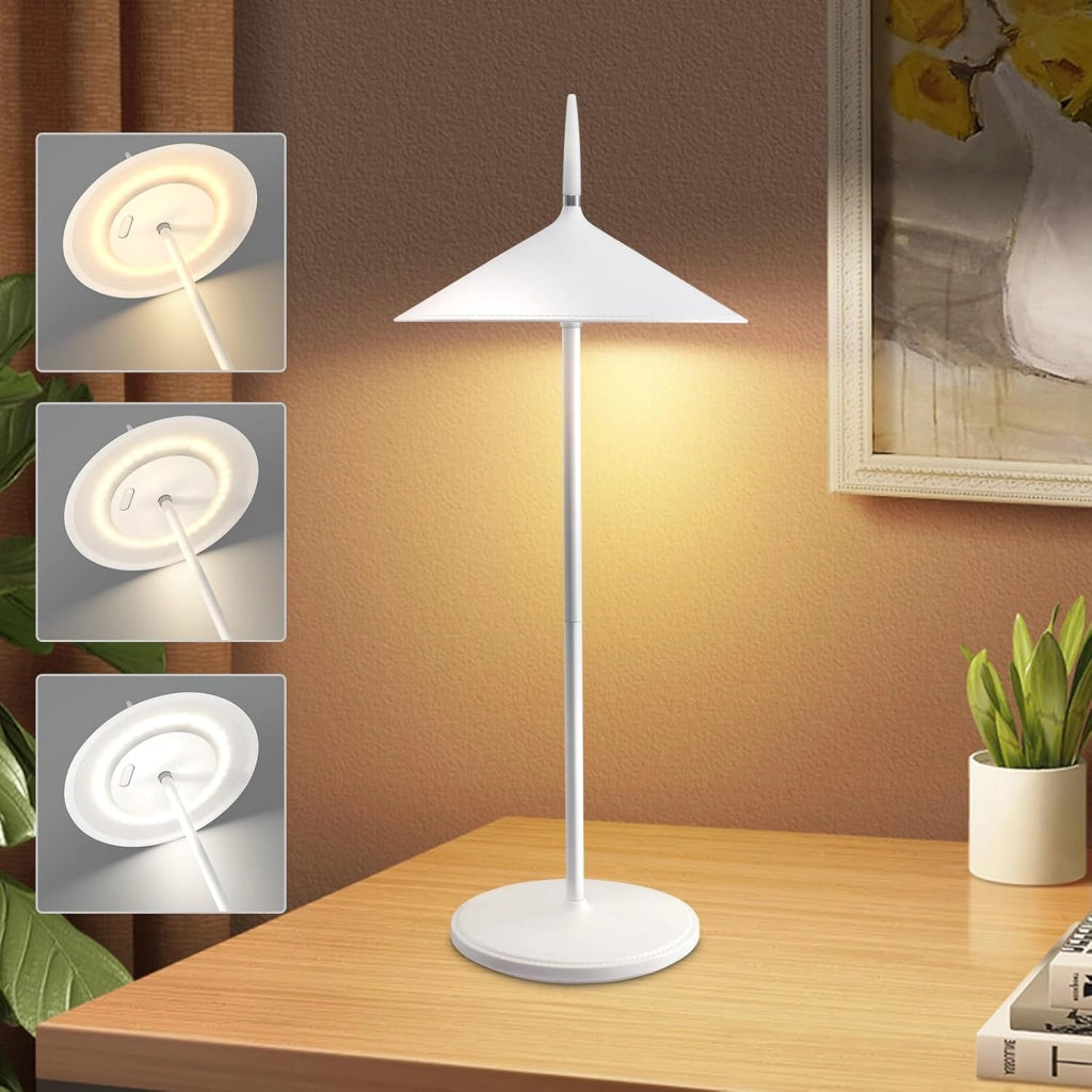ZMH Lampada da tavolo LED moderna ricaricabile touch dimmerabile per esterni giardino