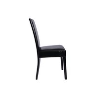 Sedie da Pranzo 2 pz Nere in Similpelle 60249