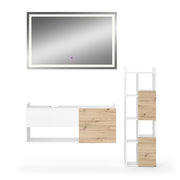 Vicco Set di mobili da bagno Bianco 3 parti
