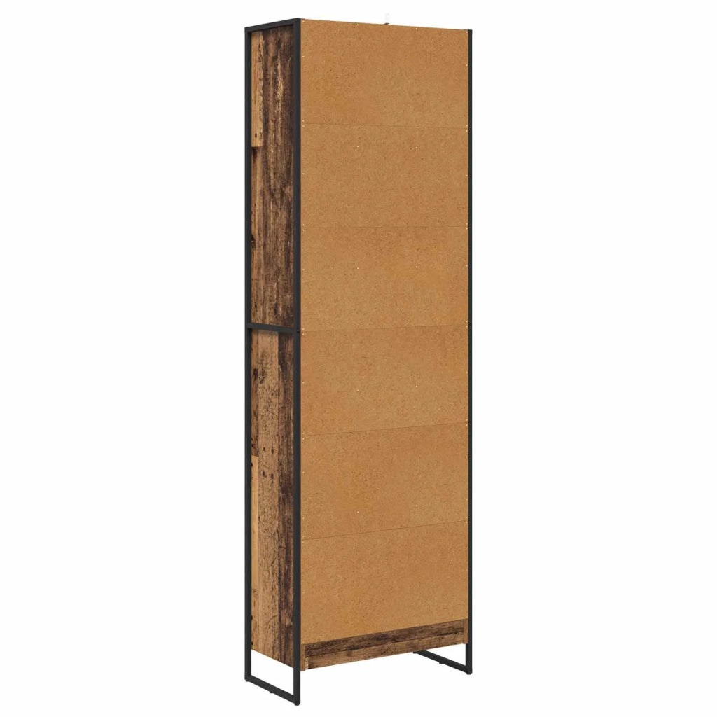 Armadio per Libri 2 pcs Legno vecchio 60 x 30 x 189,5 cm 3403002