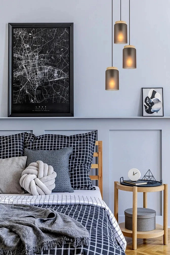 Lampada APP1811-3CPR Frosted Grey