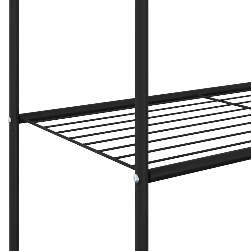 Stendibiancheria con lo scaffale Nero 80 x 53 x 156 cm 42021356