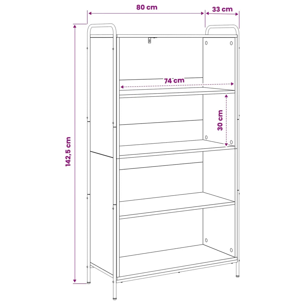 Armadio per Libri 55,5 x 33 x 174 cm Legno ingegnerizzato 8013934