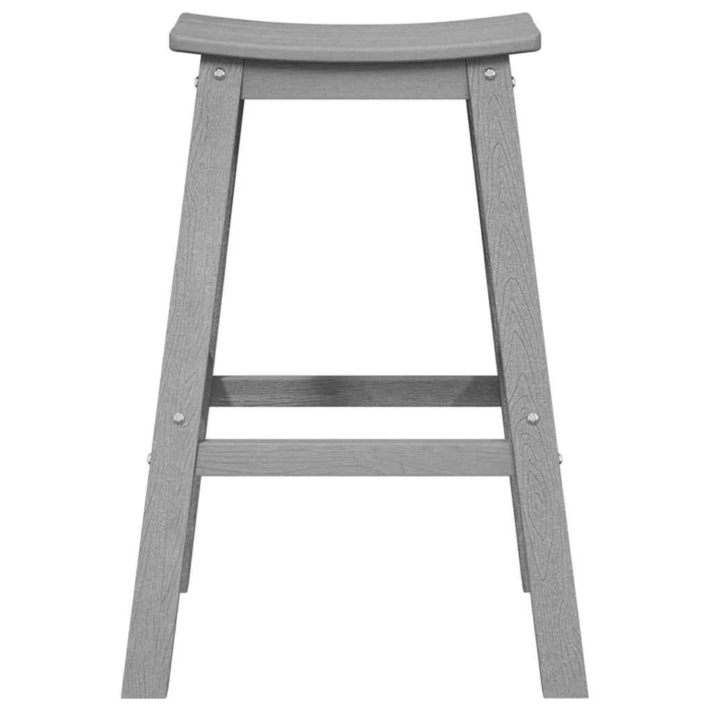 Set Bar da Giardino 4 pcs Grigio chiaro HDPE 3335806
