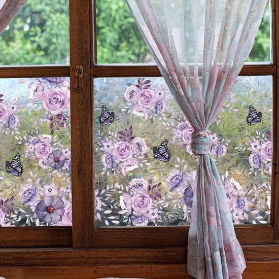 Decorazione con Sticker - Film di Protezione per Pareti - Decorativi Stickers azzurri - Stile Boho - Ideale per Interno - Adatto per Bagno e Salotto