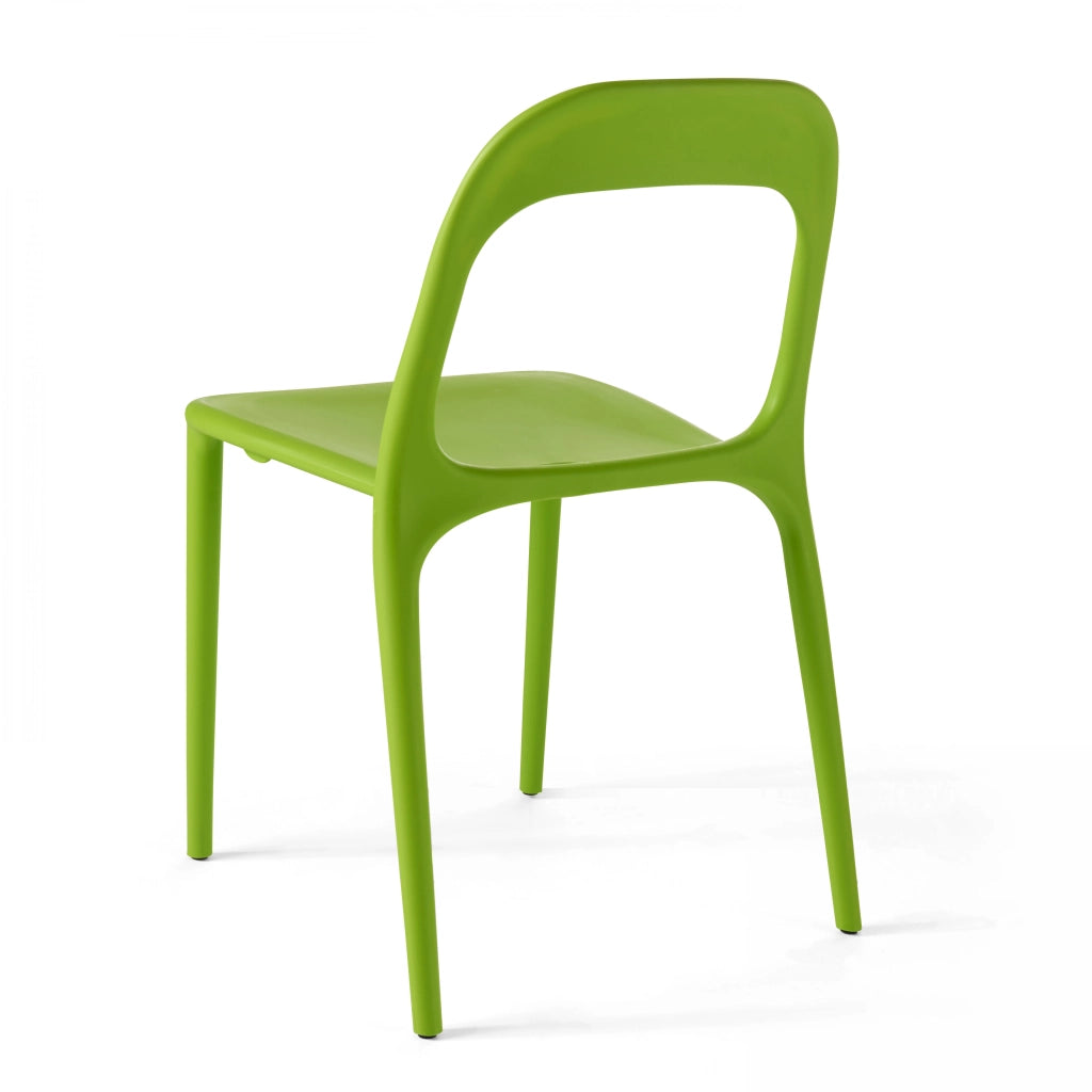 Oviala - Set di 4 sedie in plastica verde