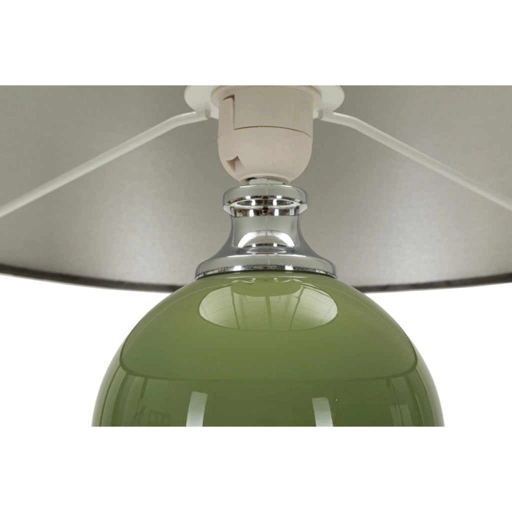 Lampada da Tavolo VKH177, Verde, Metallo, 38x38x65 cm