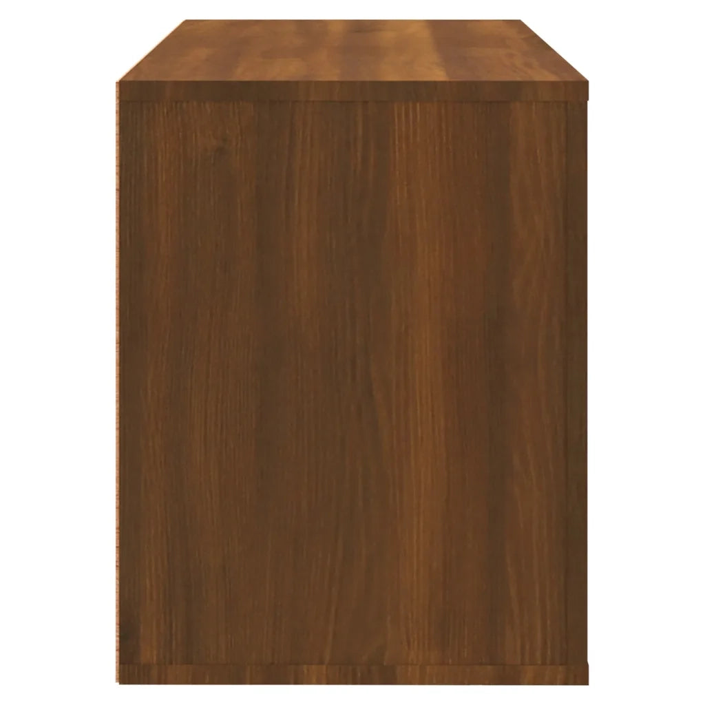 Scarpiera-Scaffale per scarpe Rovere Marrone 80x35x45 cm in Legno Multistrato