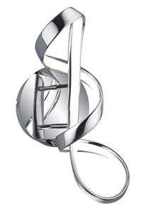 Applique da Interno a LED SMD in Metallo Cromo