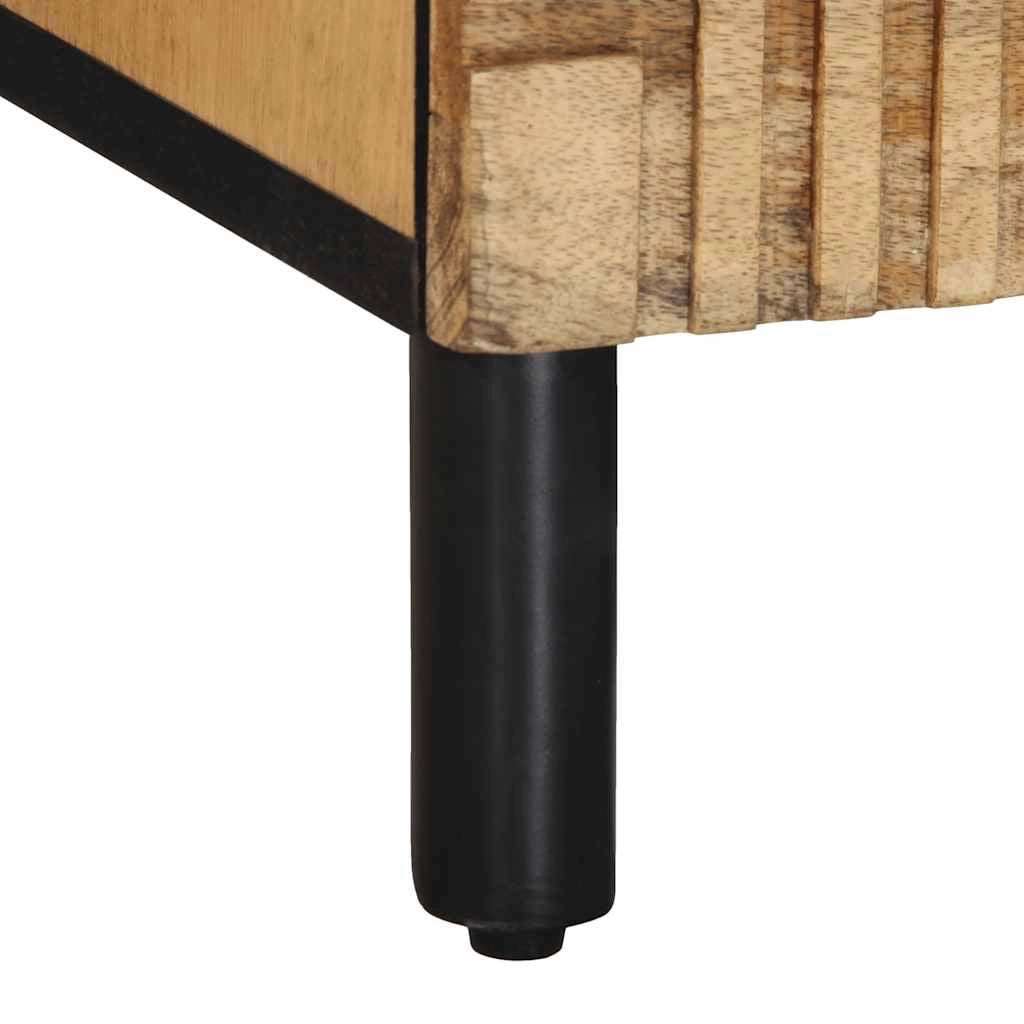 Mobile porta TV moderno con ampio spazio di archiviazione 70 x 33 x 46 cm in legno di mango marrone 02_0057736