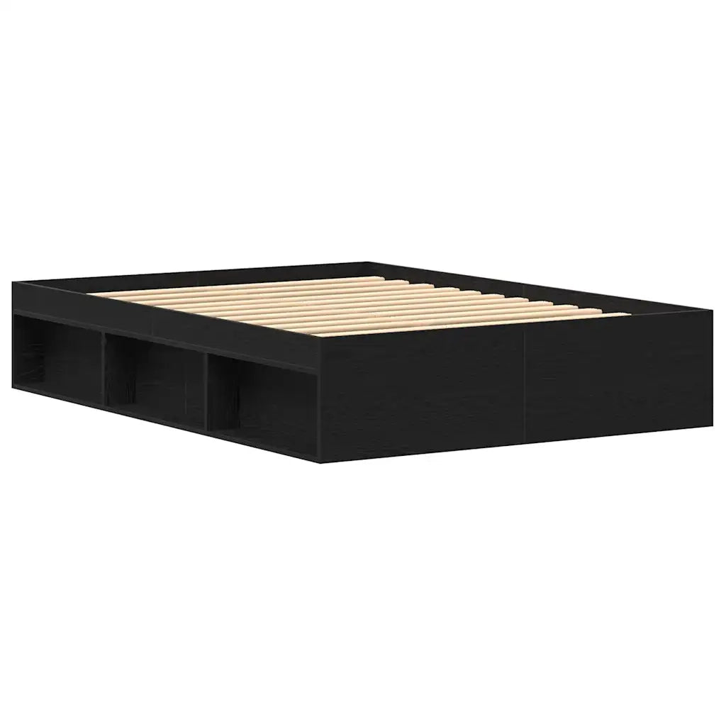 Giroletto senza Materasso Rovere Nero 120x200 cm Truciolato
