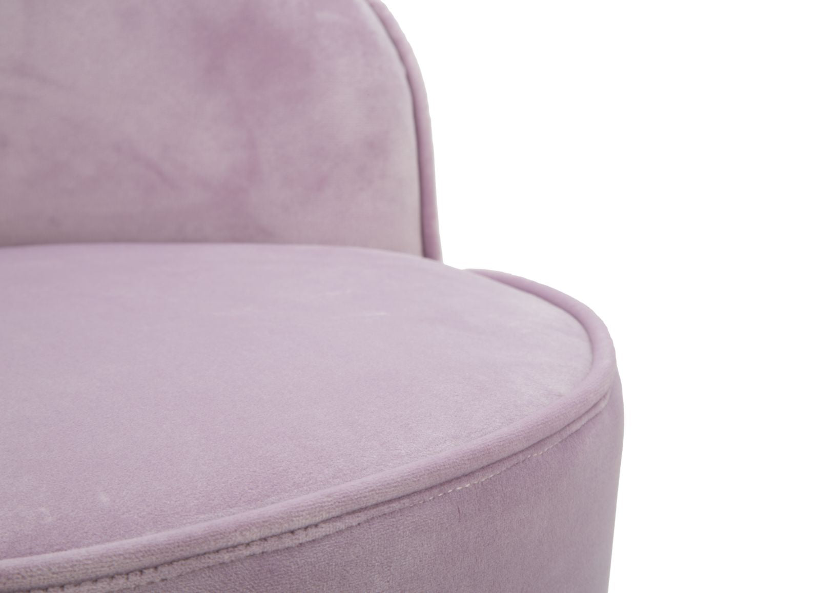 Sedia Mini Paris Rosa Ø45x62 cm Legno Spugna e Velluto Sintetico Rosa e Oro e Nero