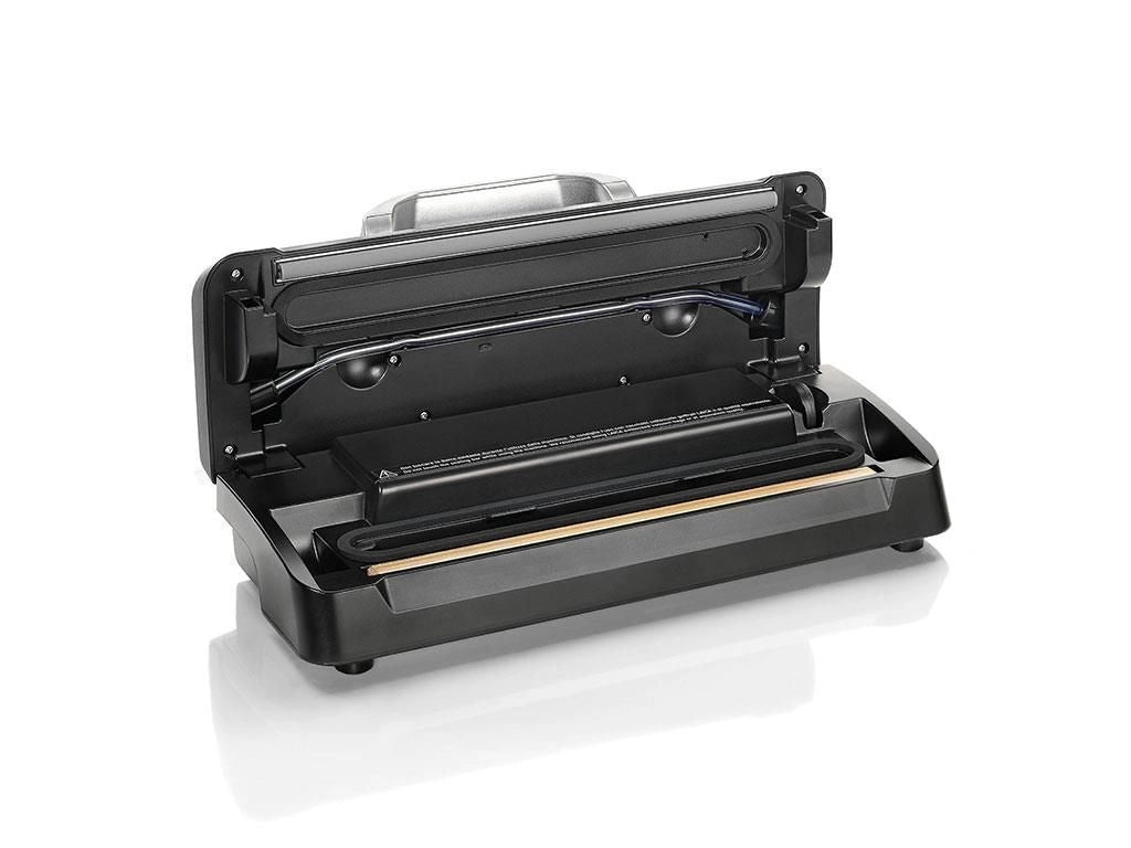 Laica VT3119 Macchina per Sottovuoto Automatica 110W 0.7 bar 12 l-min Sigillatura Standard e Strong colore Nero