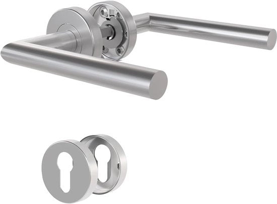 Maniglia Interna - Design Moderno - 1 pezzo - Argento - Con Costruzione PZ
