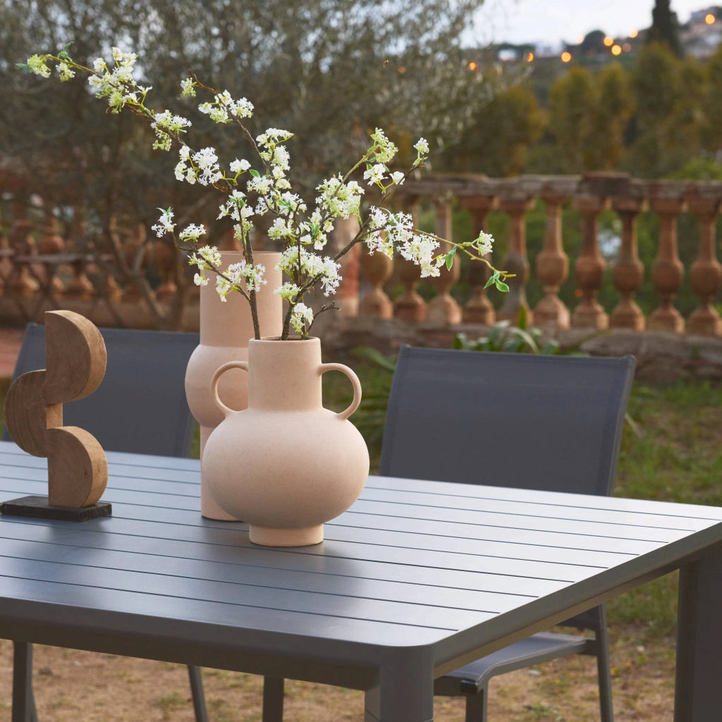 Tavolo da giardino in alluminio, 8 posti, antracite