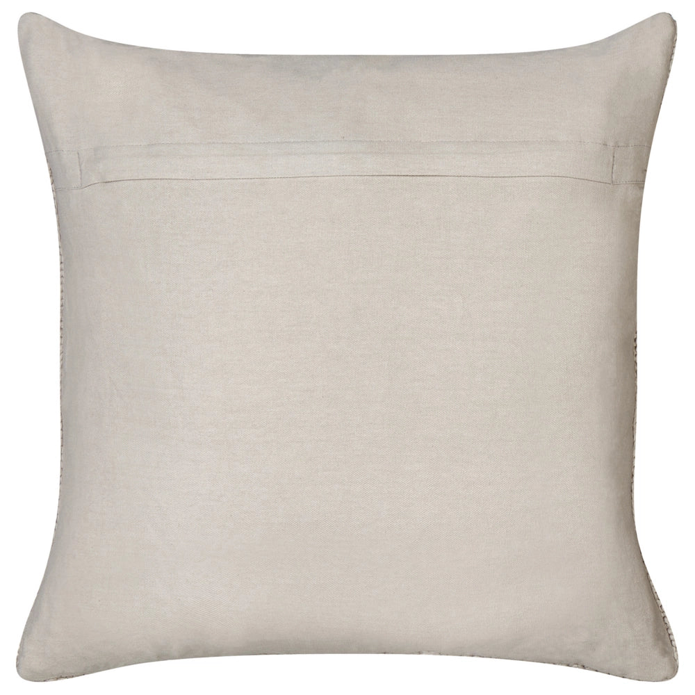 Set di 2 cuscini in cotone tortora 45 x 45 cm morbida imbottitura divano soggiorno