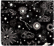 Copertina per libro con stampa a punti e cerniera - Contenitore per libri con stella per Star Moon Book Sleeve - Borsa per libri impermeabile con tema stellato