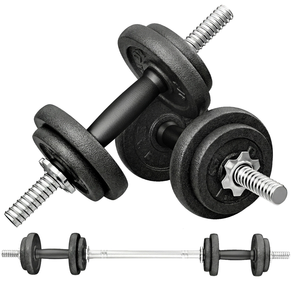 Set di manubri 2 in 1 regolabile fino a 20 KG ¨C zephmum ¨C Grigio
