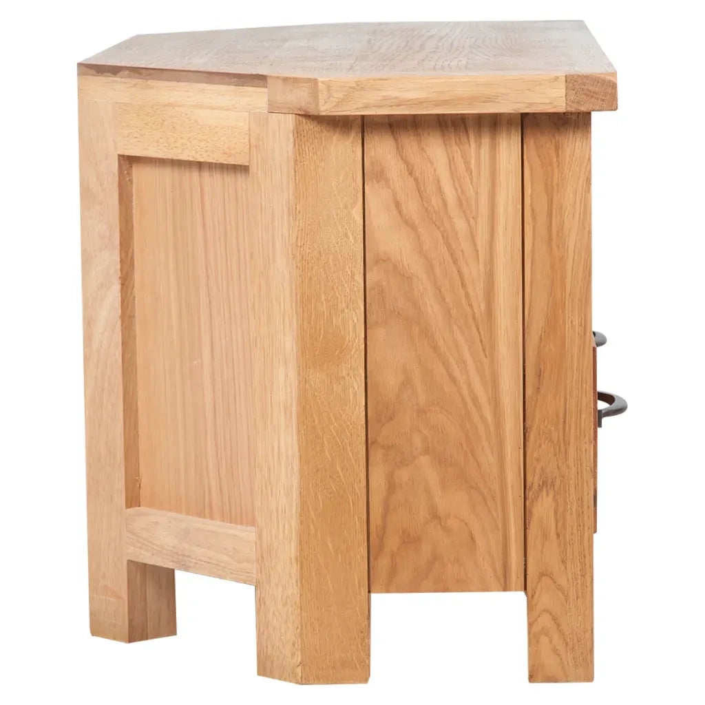 Mobile TV con Cassetto 88 x 42 x 46 cm Legno Massello di Rovere 241676