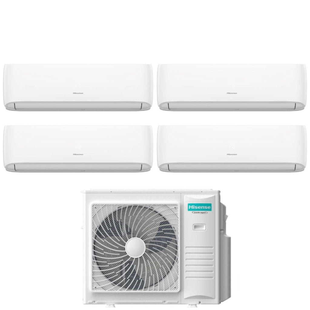 Condizionatore Quadri Split Hisense Hi-Comfort 7+7+12+12 con 4AMW81U4RJC R-32 Wi-Fi Integrato