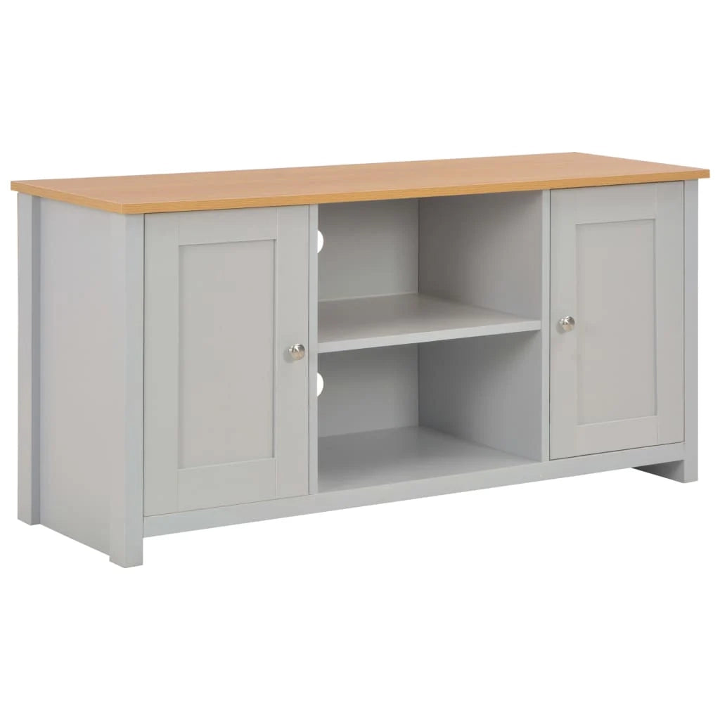 Mobile TV multimediale scaffale TV credenza mobile TV sala da pranzo soggiorno camera da letto 120 x 39 x 58 cm grigio 02_0025867