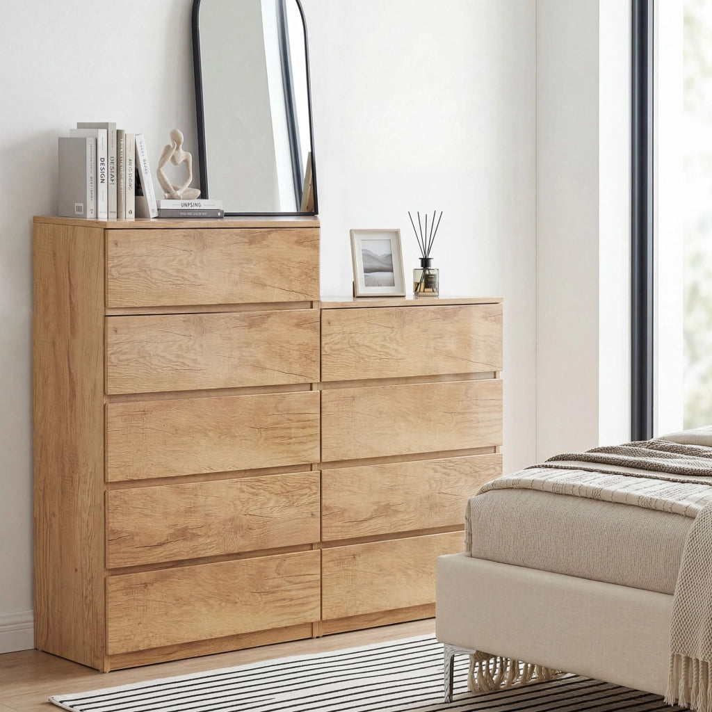 Cassettiera ¨C Zephmum ¨C Legno Naturale 60x40x80