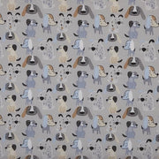 Tela Decorativa a Canva, Accessori per la Casa, Tessuti Leggeri per Mobili, Coperte da Tavolo, Cuscini, Tende, Borse, 100 cm Lunghezza x 280 cm Larghezza, Animali, Blu, Grigio, Marrone - 1 Metro
