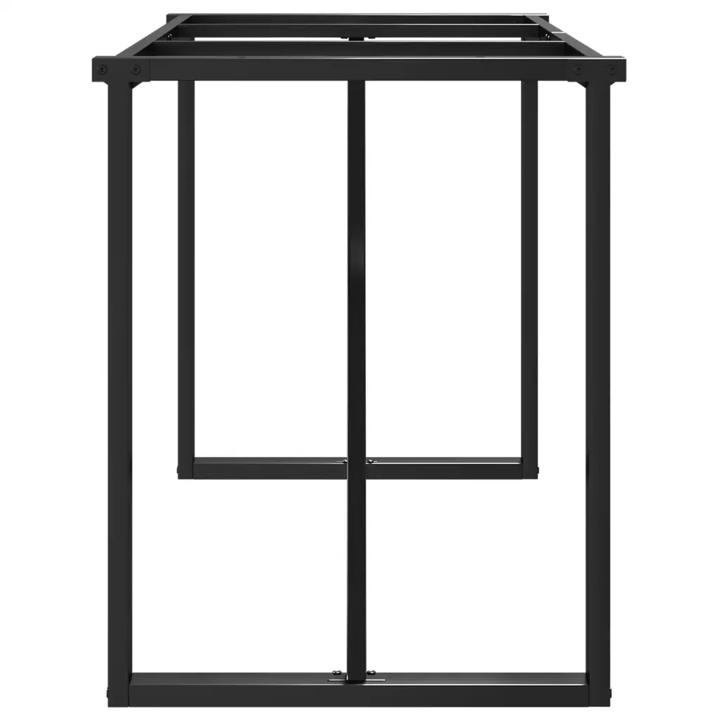 Telaio Gambe a O per Tavolo da Pranzo 120x60x73 cm in Acciaio