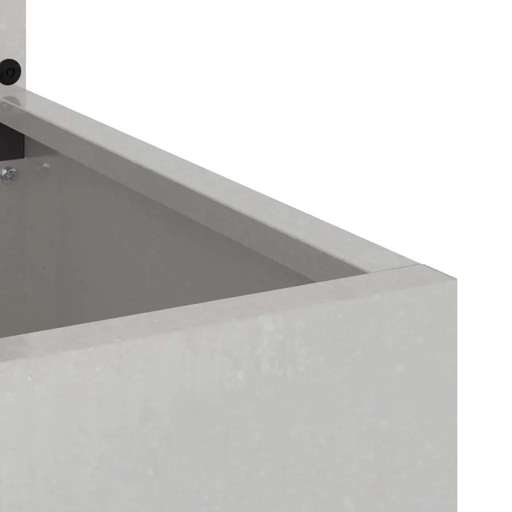 vidaXL Vaso da Giardino con Pannello Decorativo Argento 50 x 140 cm