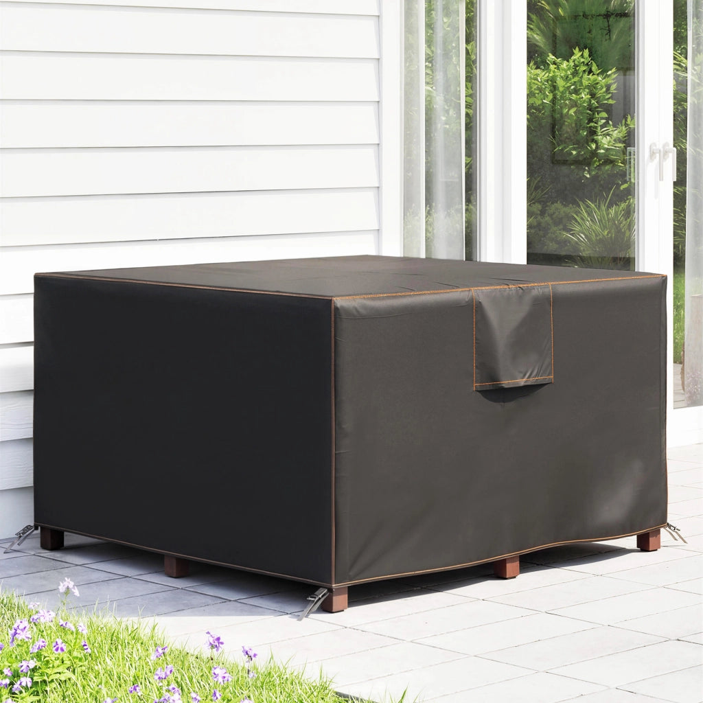 Copertura per Mobili da Giardino ¨C zephmum ¨C 125x125x74 cm Nero
