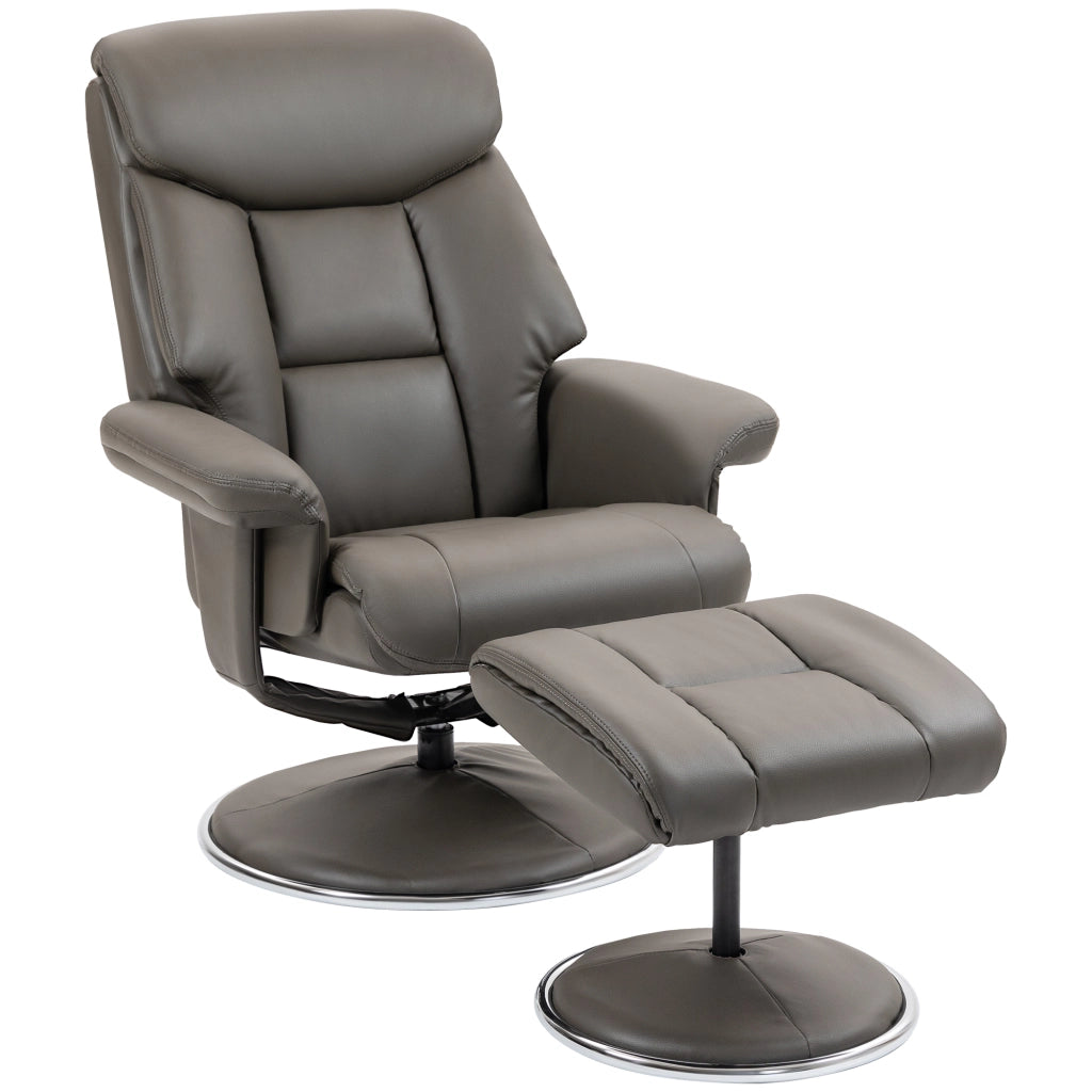 Poltrona Relax Reclinabile Massaggiante ¨C Zephmum ¨C Similpelle Grigio