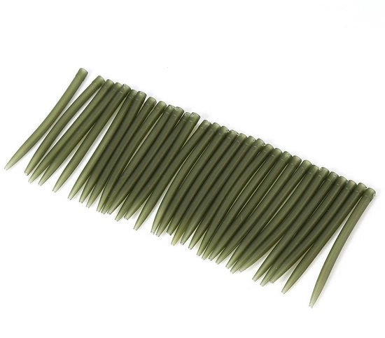Manici per pescare 30pz - Antiscivolo - Gomma TRP resistente - Accessori per la pesca - Facili da utilizzare - Verde scuro