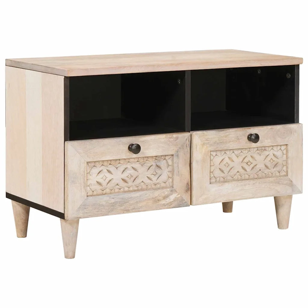 Mobile TV con cassetto-Credenza per TV Bianco 70 x 33 x 46 cm Legno multistrato 313128