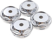 Set di 4 coperture di protezione per cerchi in argento per auto, diametro 68 mm