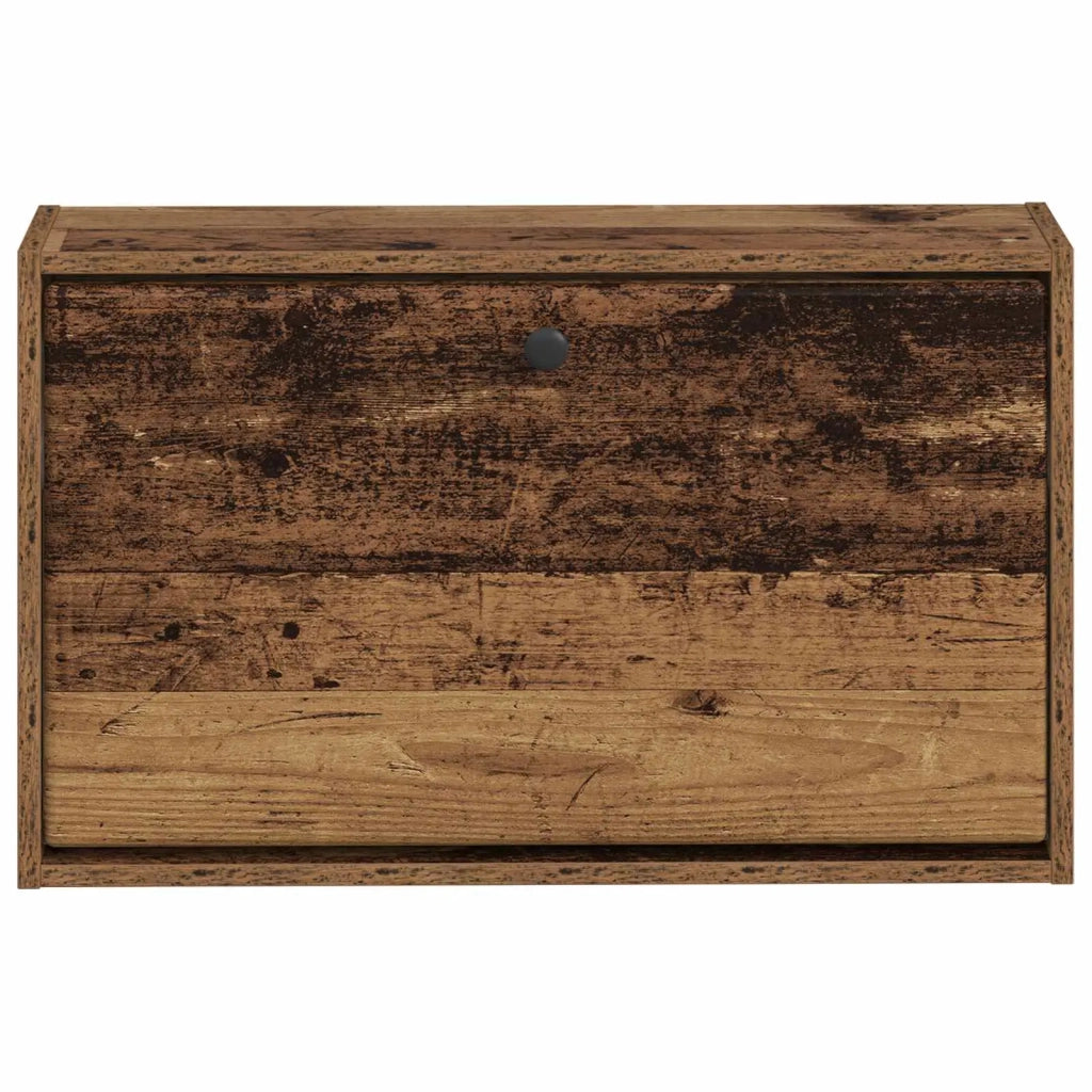 Mobiletto per Scarpe da Muro BREDA 71 x 17 x 43 cm Legno antico 897513