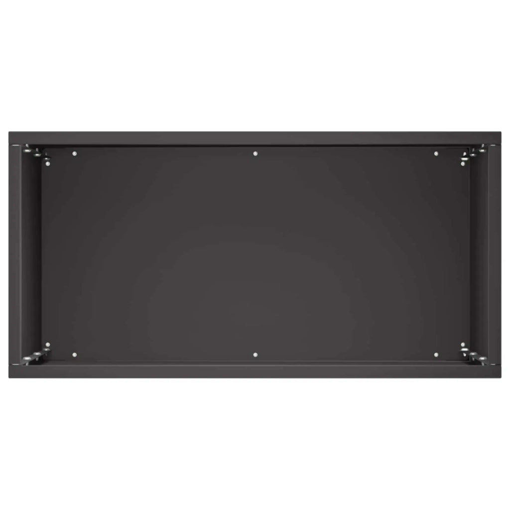 Vaso da giardino Nero 40 x 20 x 40 cm Acciaio laminato a freddo 8005400