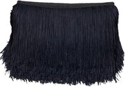 Decorazione a frange 15 cm larga - Lint decorativo - Frange per abbigliamento - Accessori per abbigliamento - Attrezzi per il fai da te - Materiale polyester - Lunghezza 5 metri