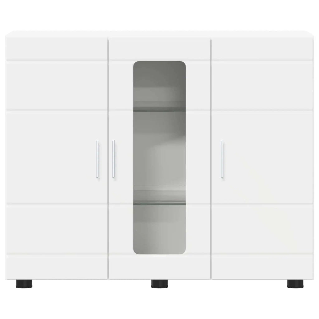 Armadio in Legno Bianco 88,5 x 30,5 x 73 cm Legno multistrato CFW6202558